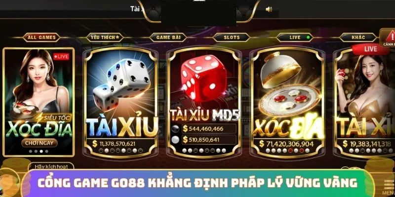 Cổng game GO88 khẳng định pháp lý vững vàng