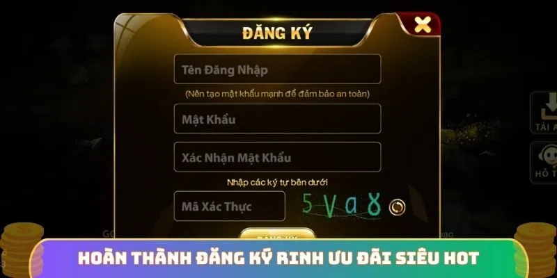 Hoàn thành đăng ký rinh ưu đãi siêu hot