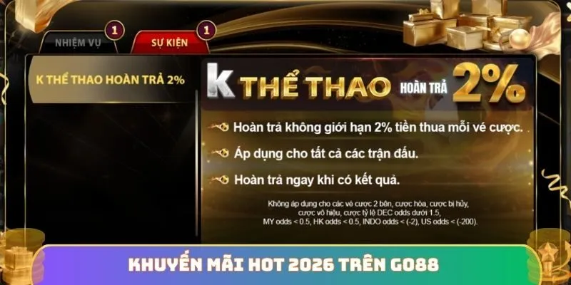Khuyến mãi hot 2026 trên GO88