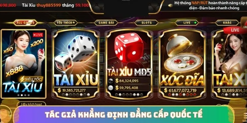 Tác giả khẳng định đẳng cấp quốc tế