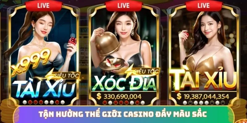Tận hưởng thế giới casino đầy màu sắc